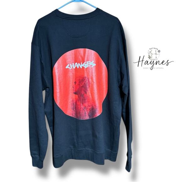 63. CHANGES | Justin Bieber NEW Crewneck Unisex “CHANGES” sweatshirt  SZ:XL - Picture 7 of 9